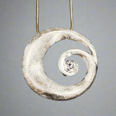 Into the Light pendant set with cz - Doyle Design Dublin